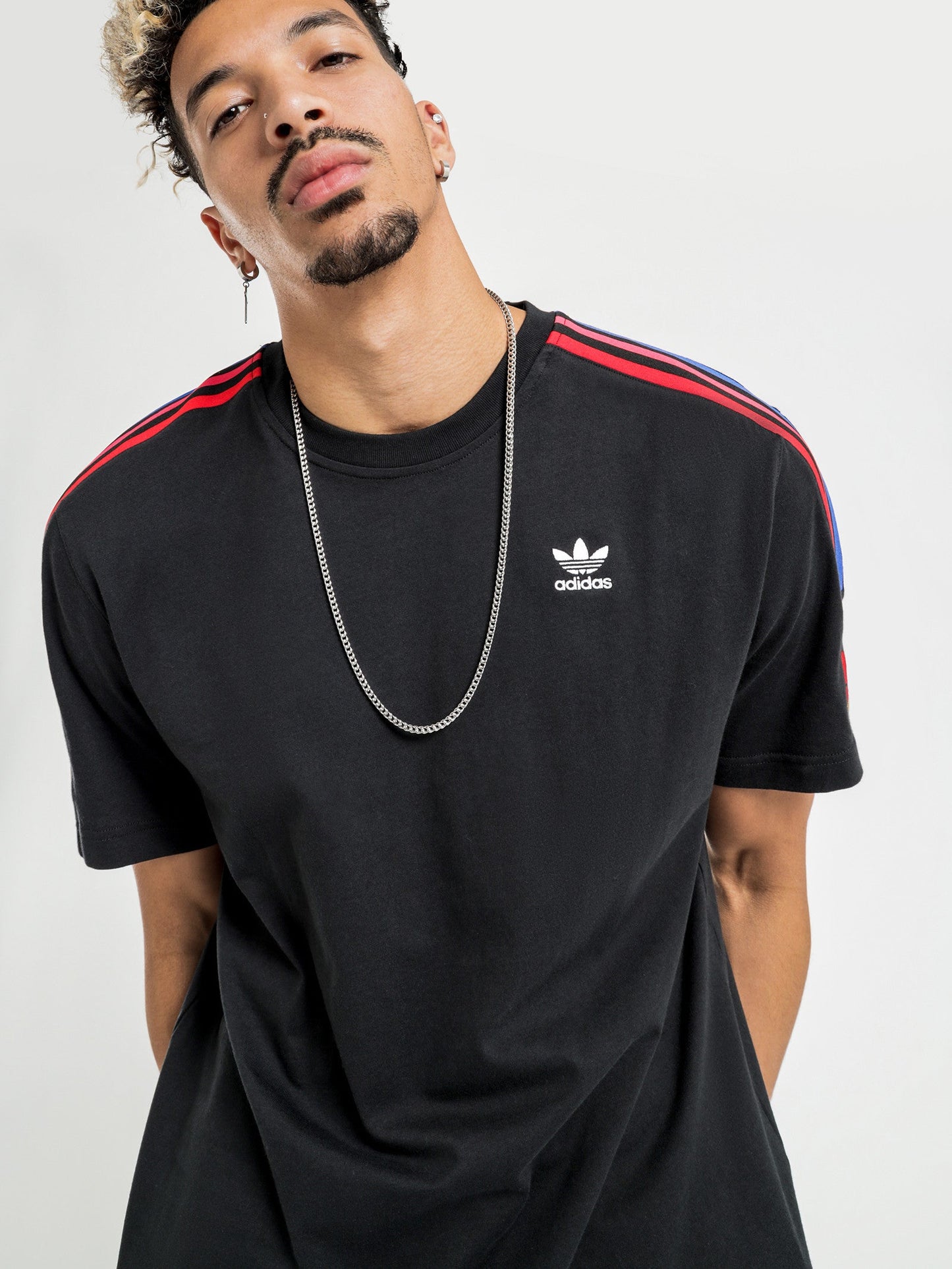 Áo Thun adidas Adicolor 3D Trefoil 3-Stripes Tee - Black GE0836