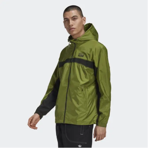 Áo Khoác Gió Unisex Adidas Windbreaker Jacket 'Green' GJ6741