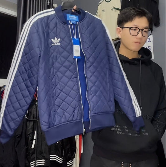 Áo bomber xanh adidas Originals size XS