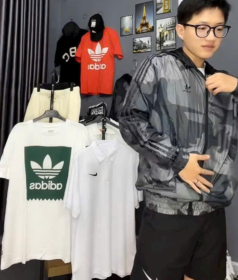 Áo Khoác Gió Adidas Camo Unisex mỏng nhẹ mát FH6873 size XS